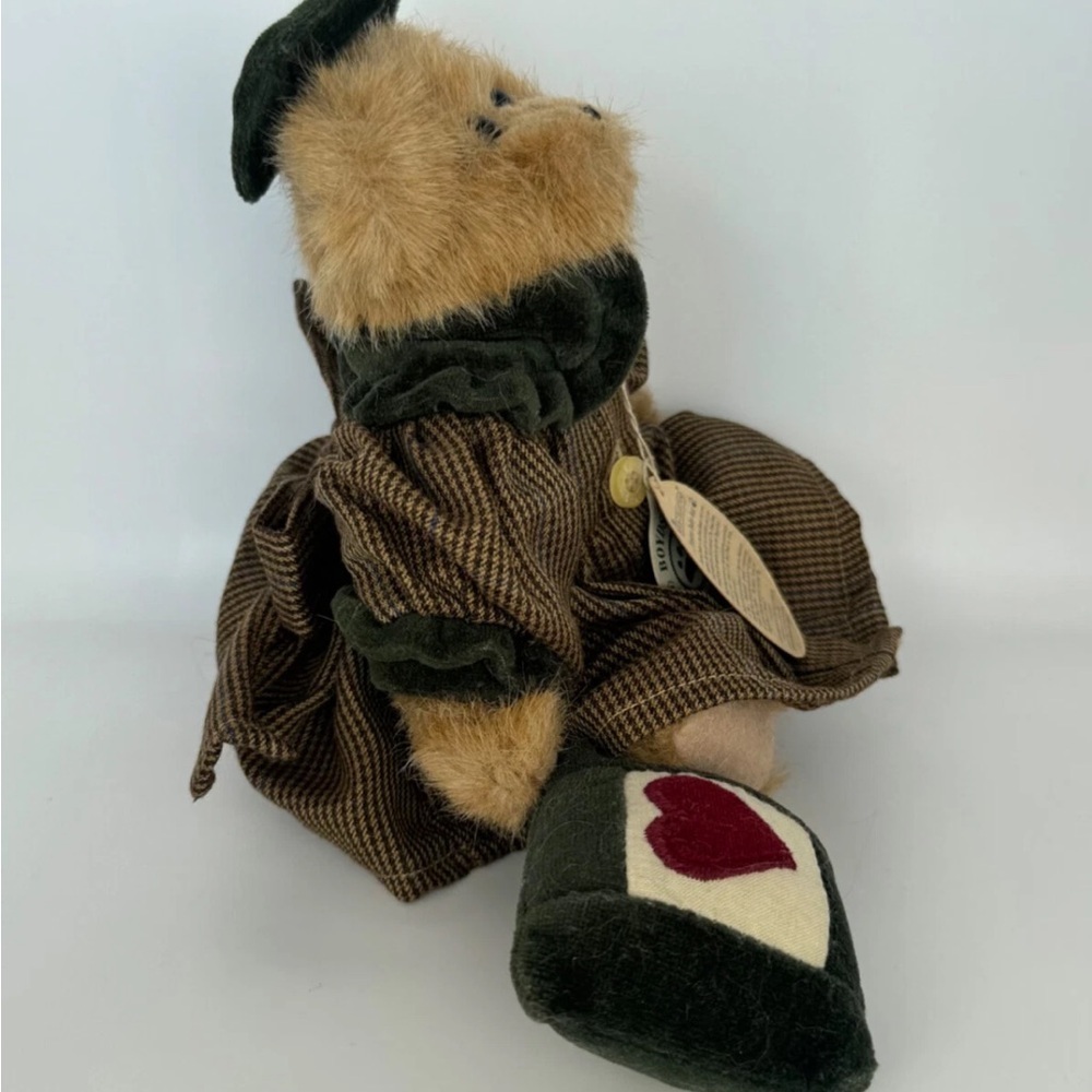 Bailey RETIRED jointed collector Boyd’s Bear Archive series heart pillow 8” 90’s - Picture 8 of 11